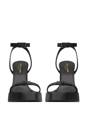 Yves Saint Laurent YSL Platz Platform Heel Sandals 105mm